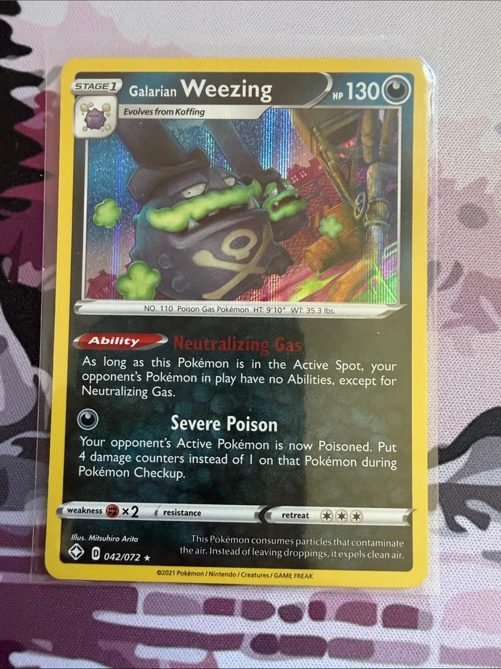 Koffing, Weezing & Galarian Weezing Pokémon Evolution Holo Lot ✨5/$25✨